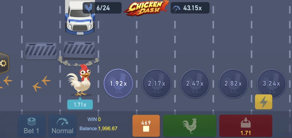 Chicken Dash gameplay